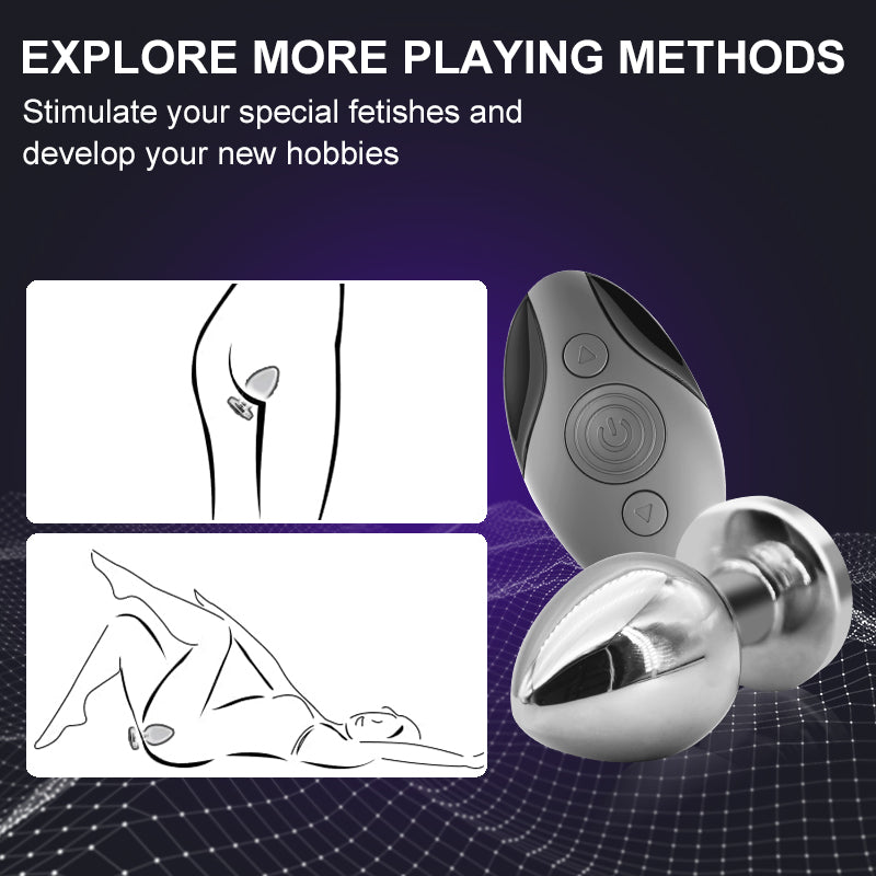 Metal Vibrate Anal Plug