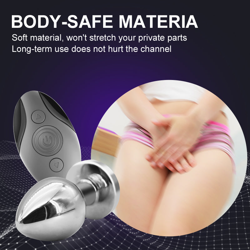 Metal Vibrate Anal Plug