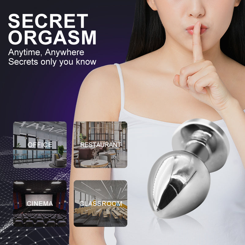 Metal Vibrate Anal Plug