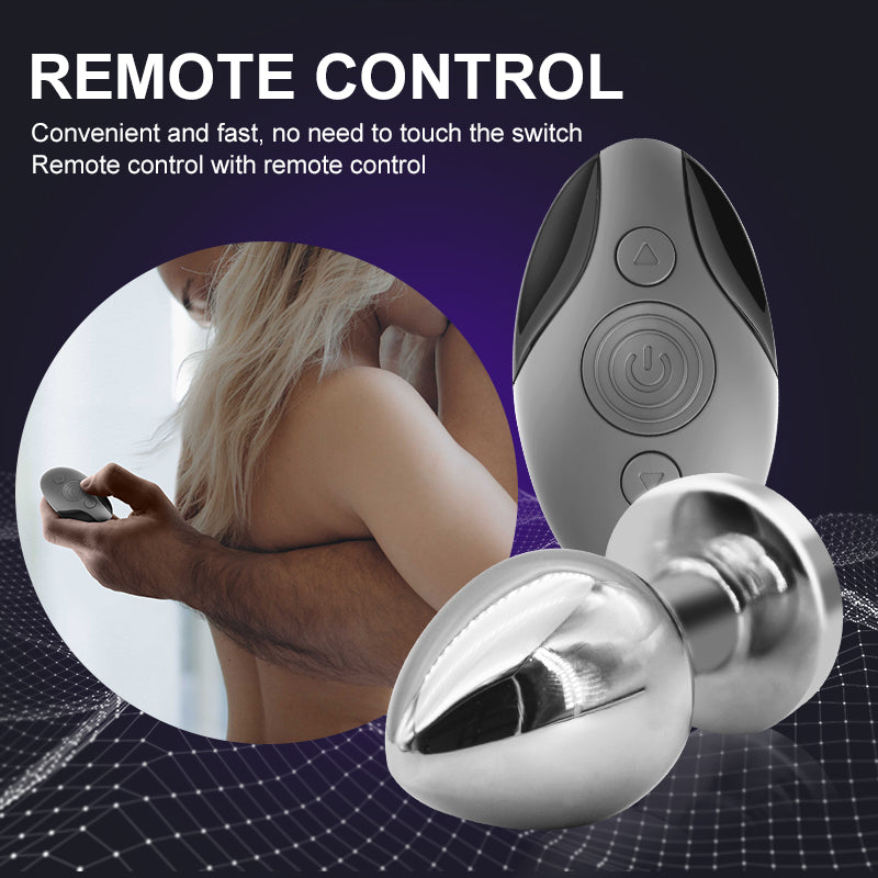 Metal Vibrate Anal Plug