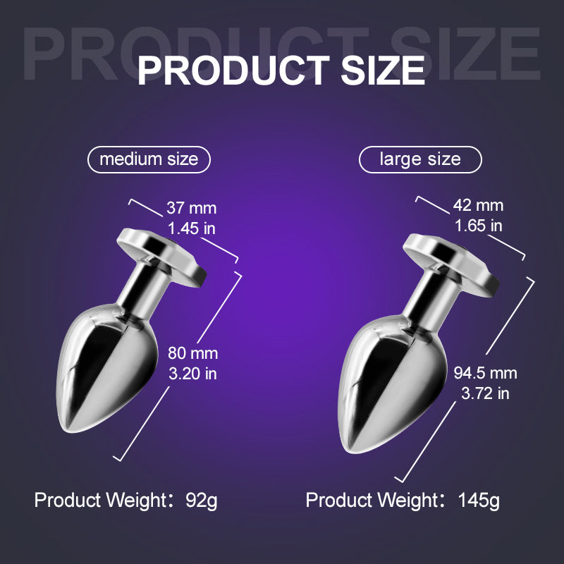 Metal Vibrate Anal Plug