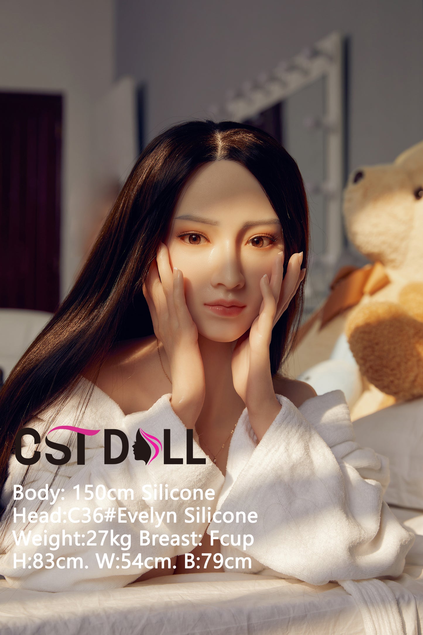 CST Evelyn-150cm-Fcup silicone doll