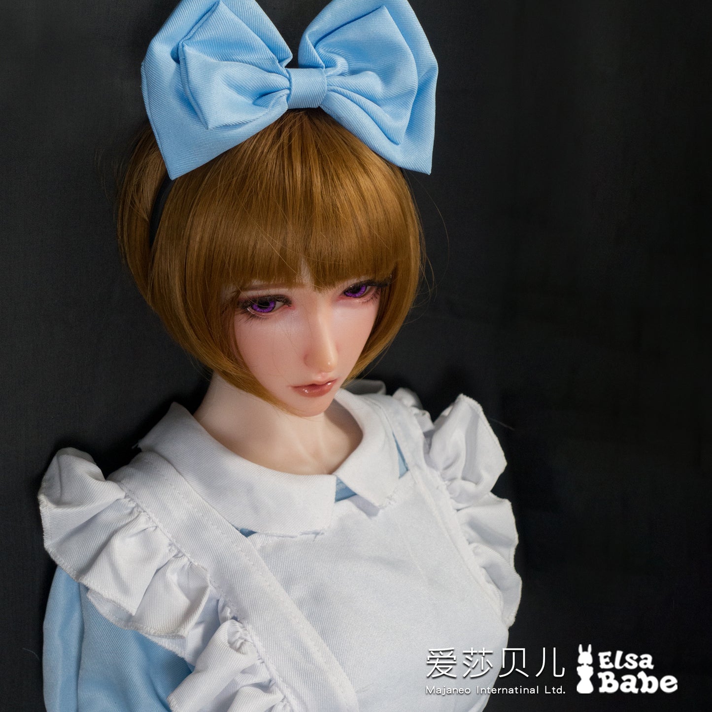 ElsaBabe 102cm Big Breasts Platinum Silicone Sex Doll Anime Figure Body Real Solid Erotic Toy With Metal Skeleton, Akiyama Naoko