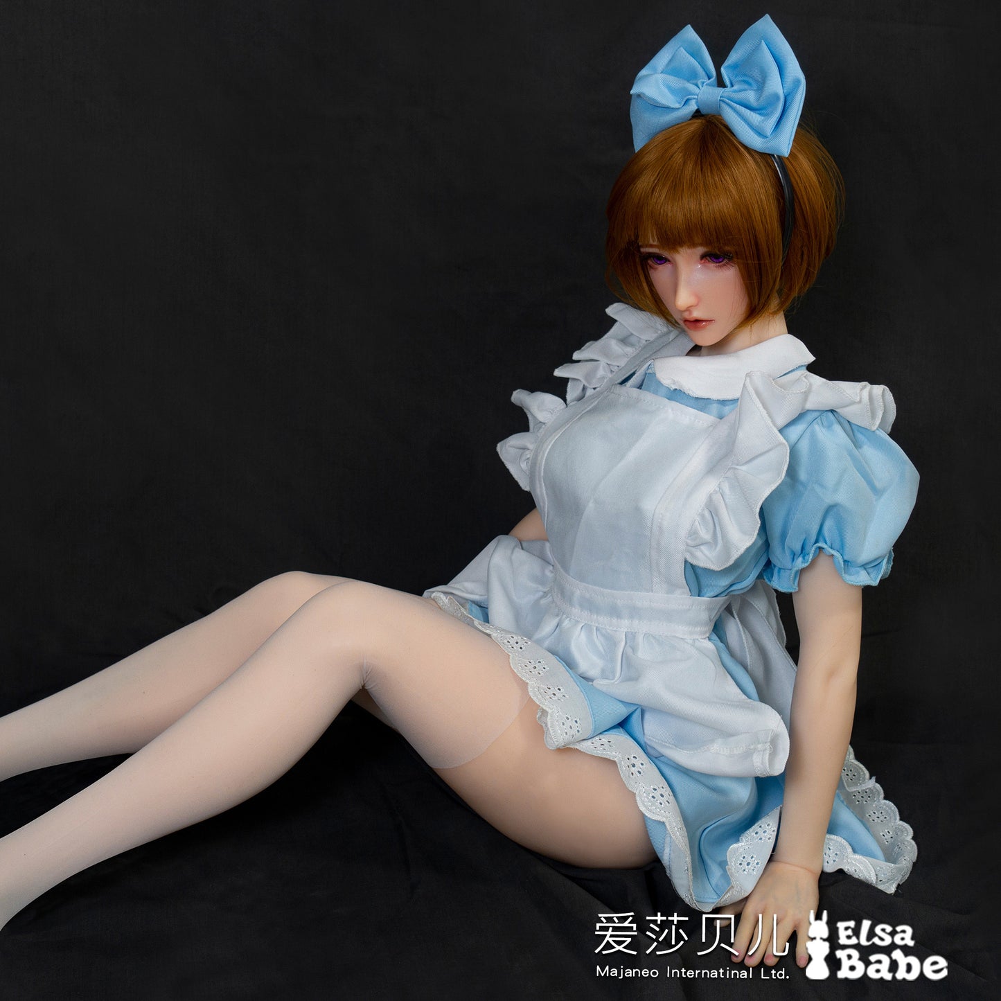 ElsaBabe 102cm Big Breasts Platinum Silicone Sex Doll Anime Figure Body Real Solid Erotic Toy With Metal Skeleton, Akiyama Naoko