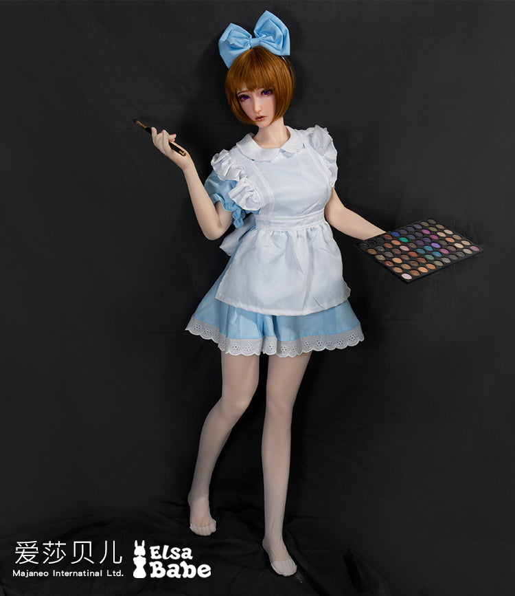 ElsaBabe 102cm Big Breasts Platinum Silicone Sex Doll Anime Figure Body Real Solid Erotic Toy With Metal Skeleton, Akiyama Naoko