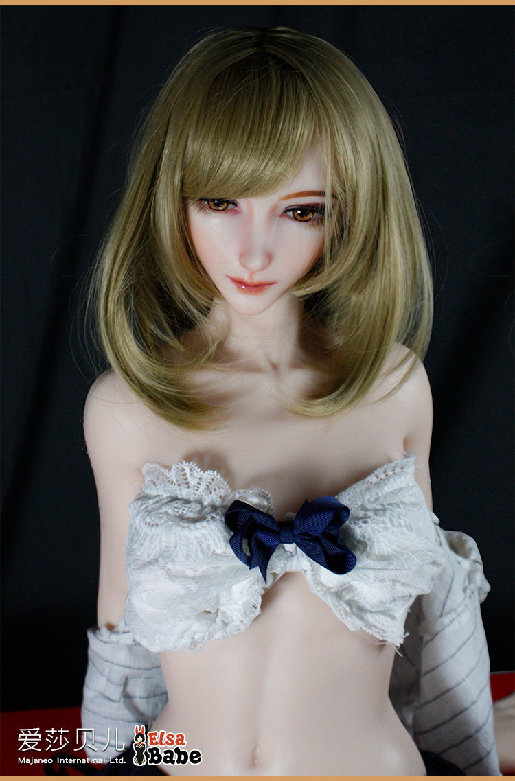 ElsaBabe Big Breast Platinum Silicone Sex Doll Anime Figure Body Real Solid Erotic Toy With Metal Skeleton, Amemiya Yuka