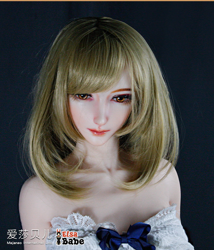 ElsaBabe Big Breast Platinum Silicone Sex Doll Anime Figure Body Real Solid Erotic Toy With Metal Skeleton, Amemiya Yuka