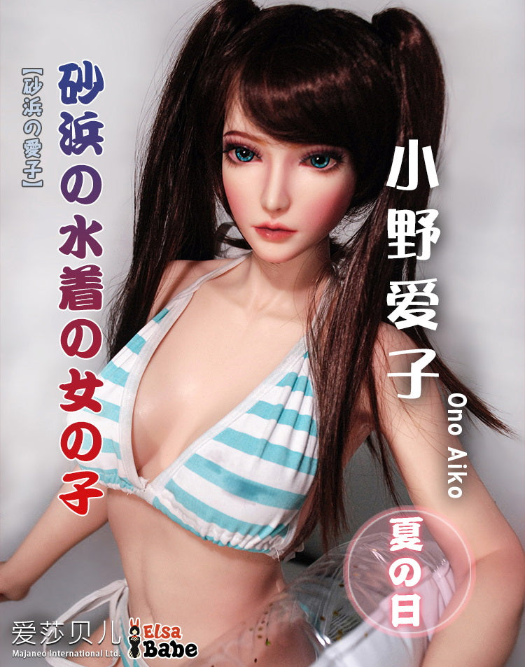 ElsaBabe Big Breasts Platinum Silicone Sex Doll Anime Figure Body Real Solid Erotic Toy With Metal Skeleton, Ono Aiko
