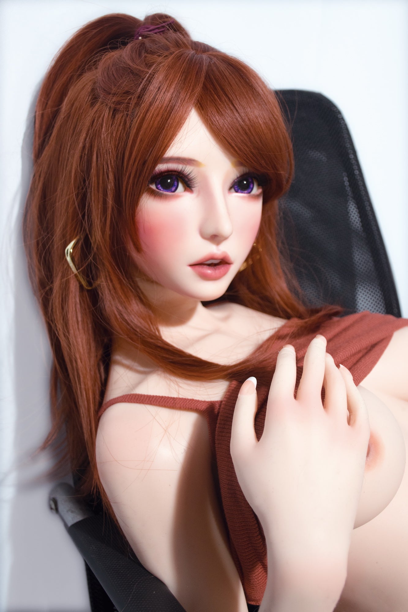 ElsaBabe 150cm Big Breasts Platinum Silicone Sex Doll Anime Figure Body Real Solid Erotic Toy With Metal Skeleton, Chiba Madoka