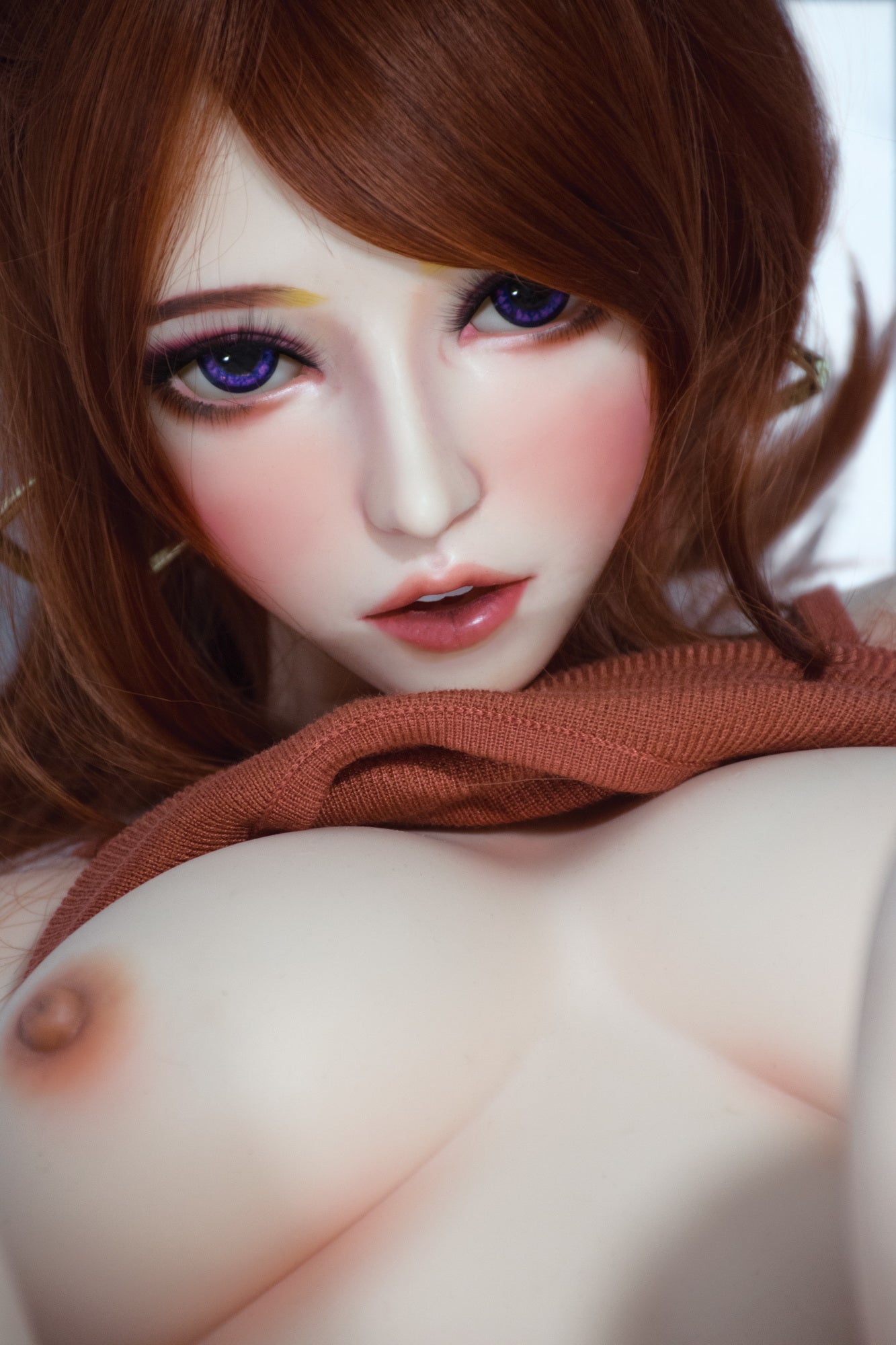 ElsaBabe 150cm Big Breasts Platinum Silicone Sex Doll Anime Figure Body Real Solid Erotic Toy With Metal Skeleton, Chiba Madoka