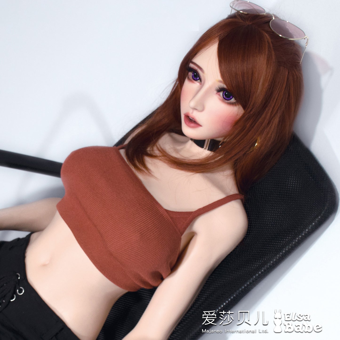 ElsaBabe 150cm Big Breasts Platinum Silicone Sex Doll Anime Figure Body Real Solid Erotic Toy With Metal Skeleton, Chiba Madoka
