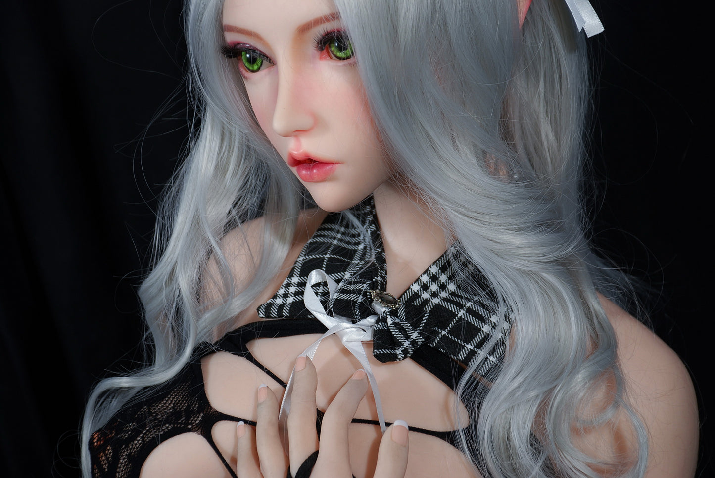 ElsaBabe 165cm Big Breasts Platinum Silicone Sex Doll Anime Figure Body Real Solid Erotic Toy With Metal Skeleton, Suzuki Chiyo