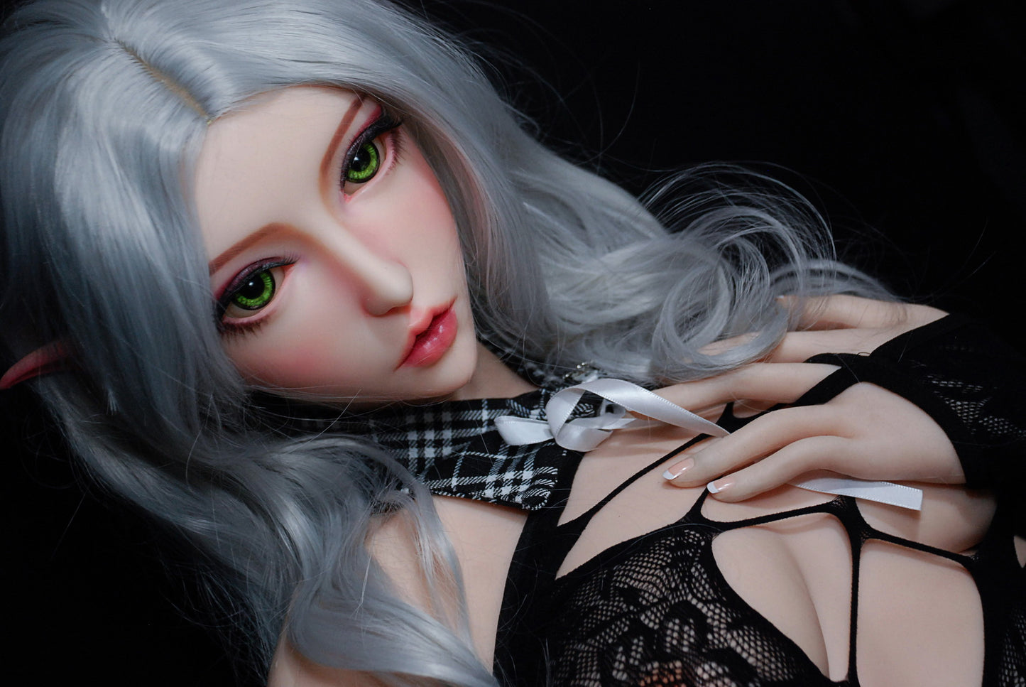 ElsaBabe 165cm Big Breasts Platinum Silicone Sex Doll Anime Figure Body Real Solid Erotic Toy With Metal Skeleton, Suzuki Chiyo