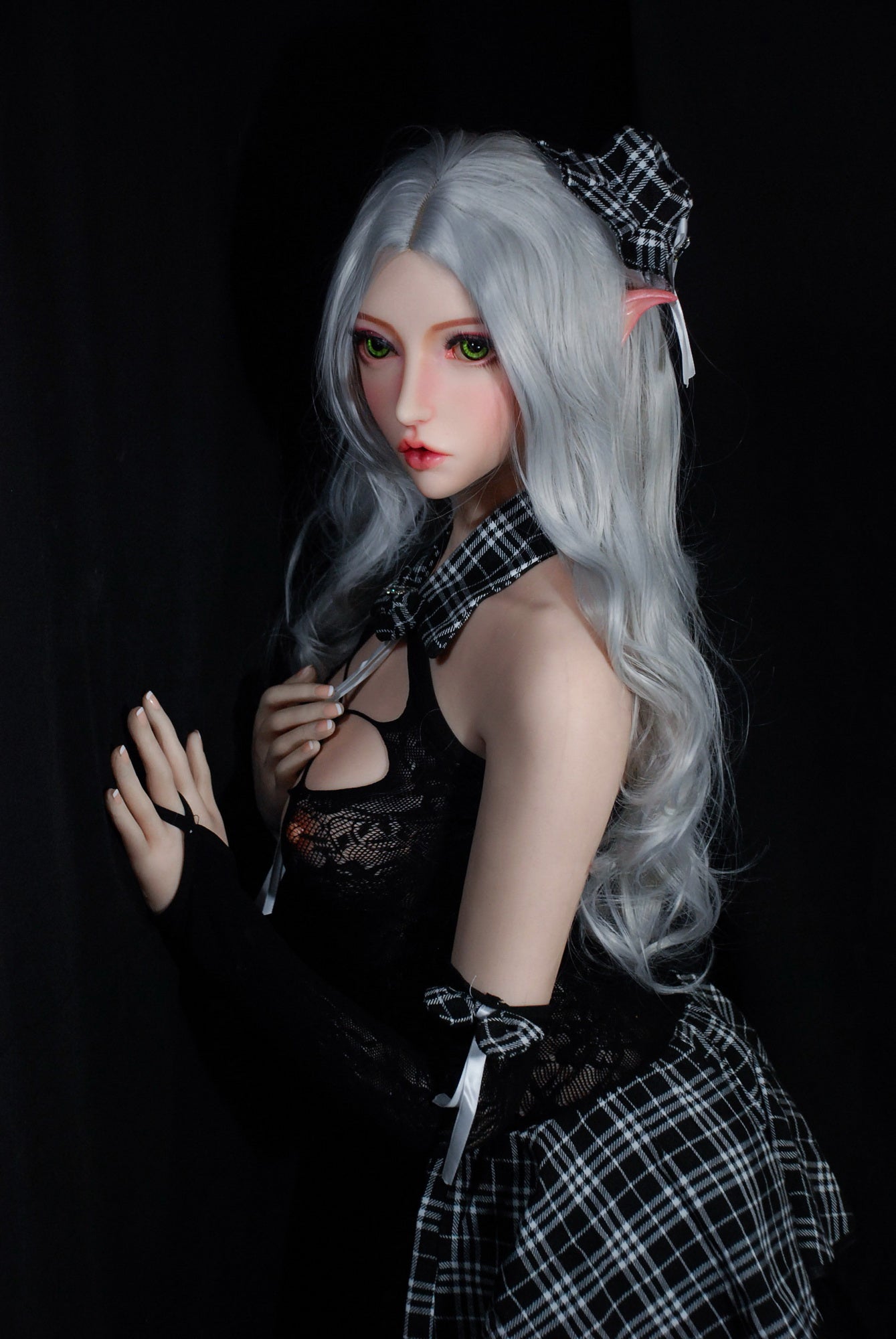 ElsaBabe 165cm Big Breasts Platinum Silicone Sex Doll Anime Figure Body Real Solid Erotic Toy With Metal Skeleton, Suzuki Chiyo