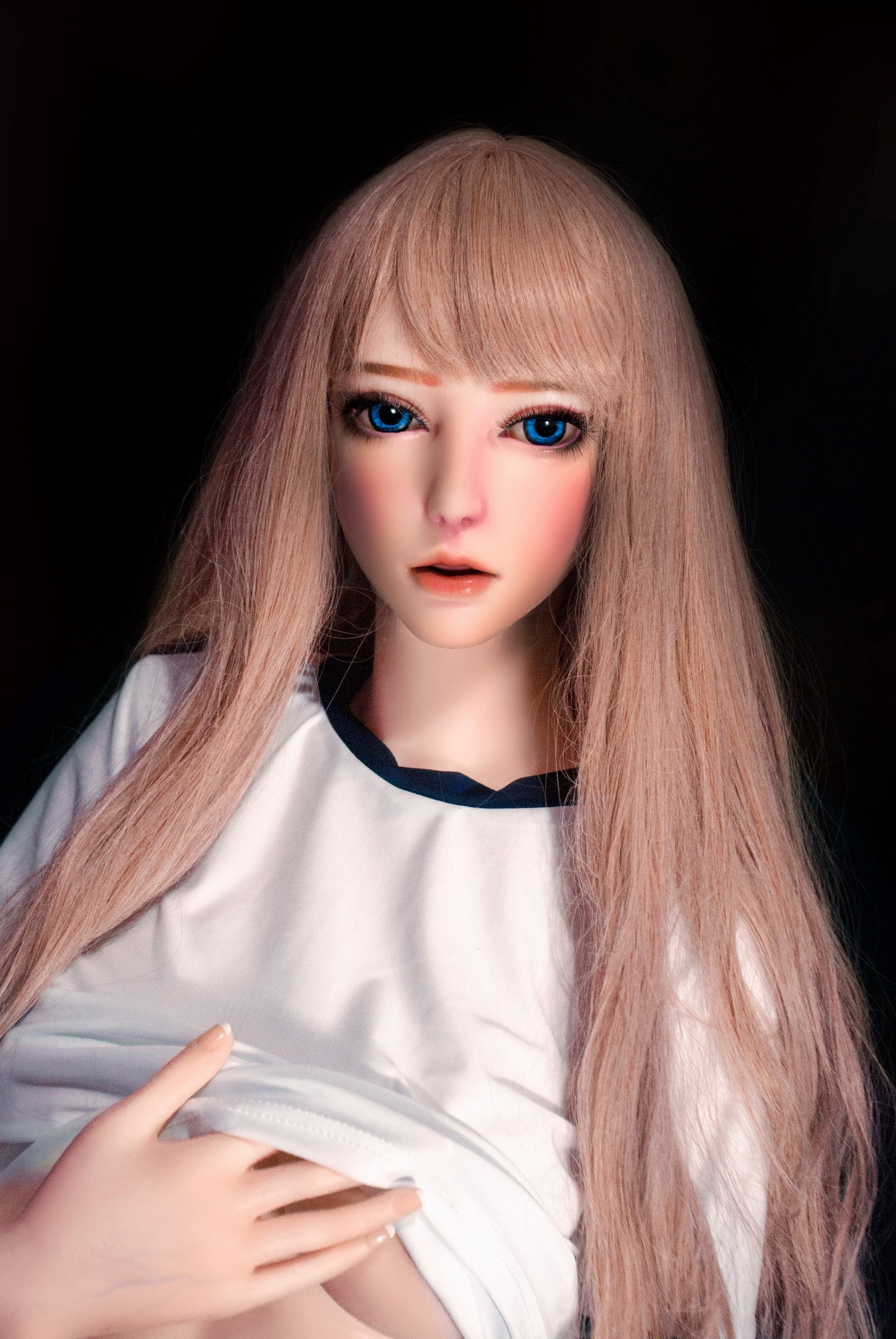 ElsaBabe 165cm Big Breasts Platinum Silicone Sex Doll Anime Figure Body Real Solid Erotic Toy With Metal Skeleton, Sakuraki Koyuki
