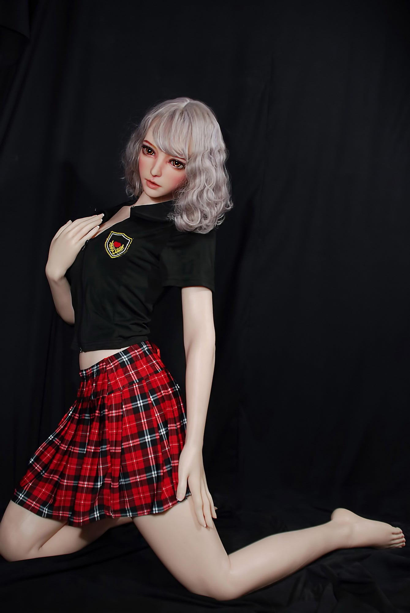 ElsaBabe 165cm Big Breasts Platinum Silicone Sex Doll Anime Figure Body Real Solid Erotic Toy With Metal Skeleton, Yoshida Nozomi