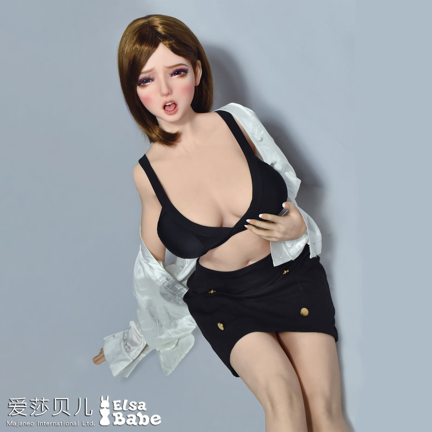 ElsaBabe 150cm Big Breasts Platinum Silicone Sex Doll Anime Figure Body Real Solid Erotic Toy With Metal Skeleton, Hasegawa Yukina