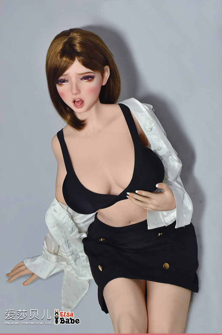 ElsaBabe 150cm Big Breasts Platinum Silicone Sex Doll Anime Figure Body Real Solid Erotic Toy With Metal Skeleton, Hasegawa Yukina
