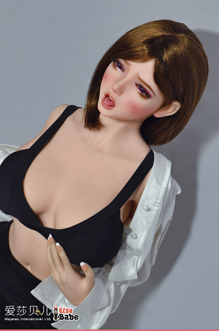 ElsaBabe 150cm Big Breasts Platinum Silicone Sex Doll Anime Figure Body Real Solid Erotic Toy With Metal Skeleton, Hasegawa Yukina