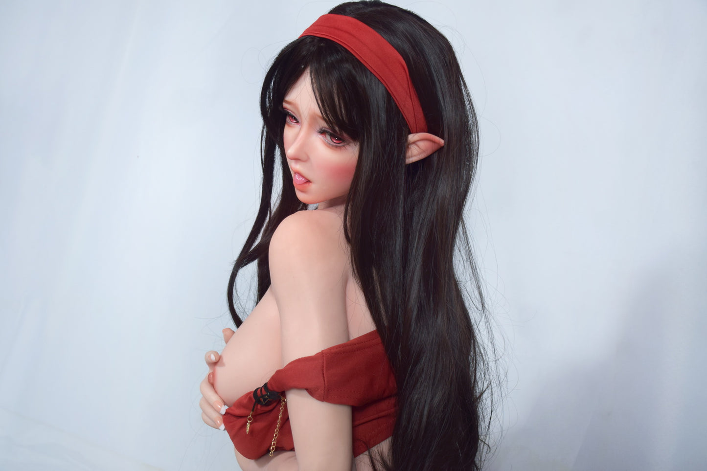 ElsaBabe 150cm Big Breasts Platinum Silicone Sex Doll Anime Figure Body Real Solid Erotic Toy With Metal Skeleton, Sakuma Hanasaki