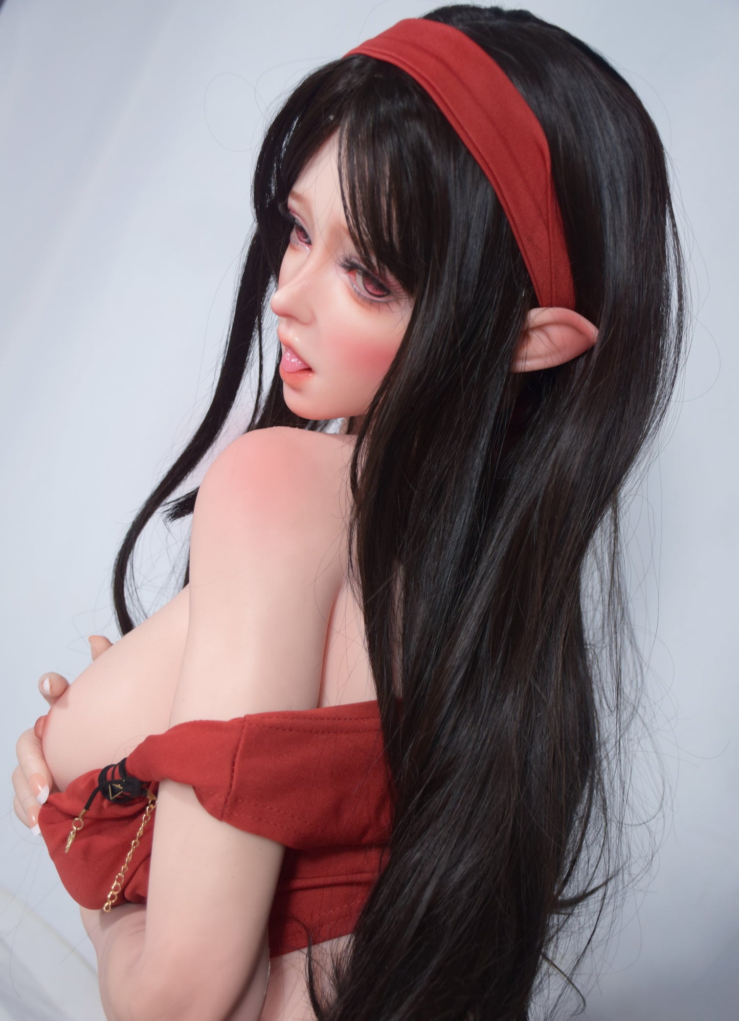 ElsaBabe 150cm Big Breasts Platinum Silicone Sex Doll Anime Figure Body Real Solid Erotic Toy With Metal Skeleton, Sakuma Hanasaki