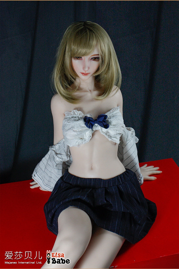 ElsaBabe Big Breast Platinum Silicone Sex Doll Anime Figure Body Real Solid Erotic Toy With Metal Skeleton, Amemiya Yuka