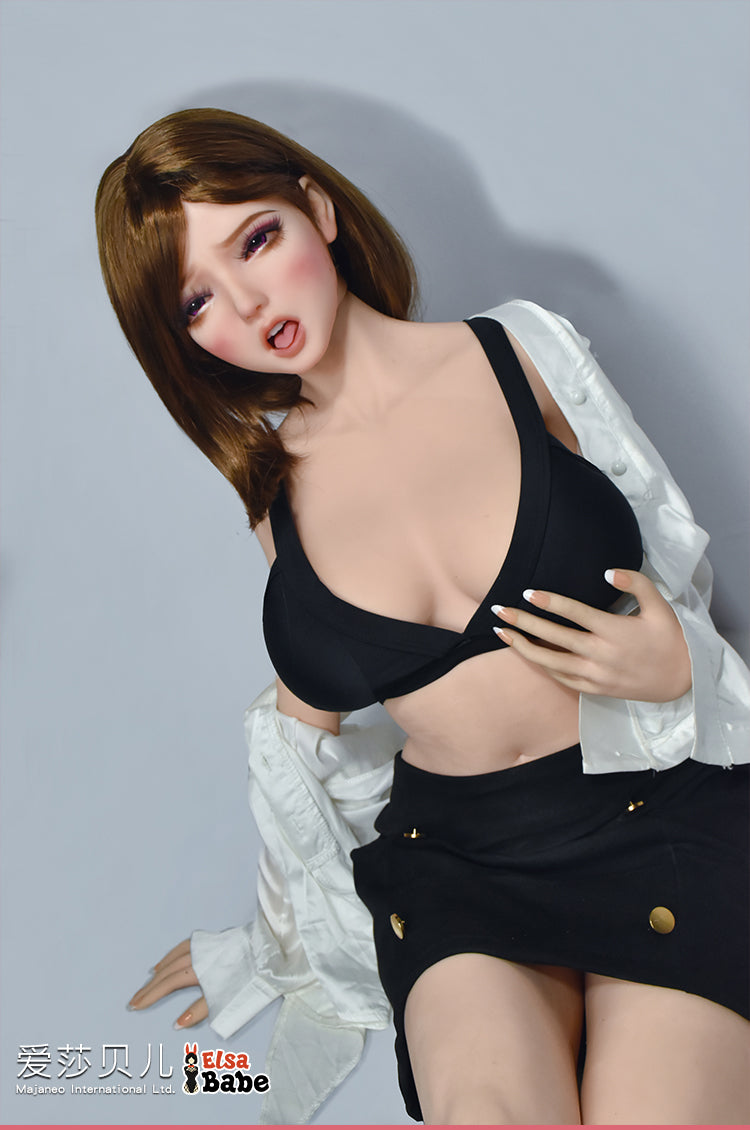 ElsaBabe 150cm Big Breasts Platinum Silicone Sex Doll Anime Figure Body Real Solid Erotic Toy With Metal Skeleton, Hasegawa Yukina