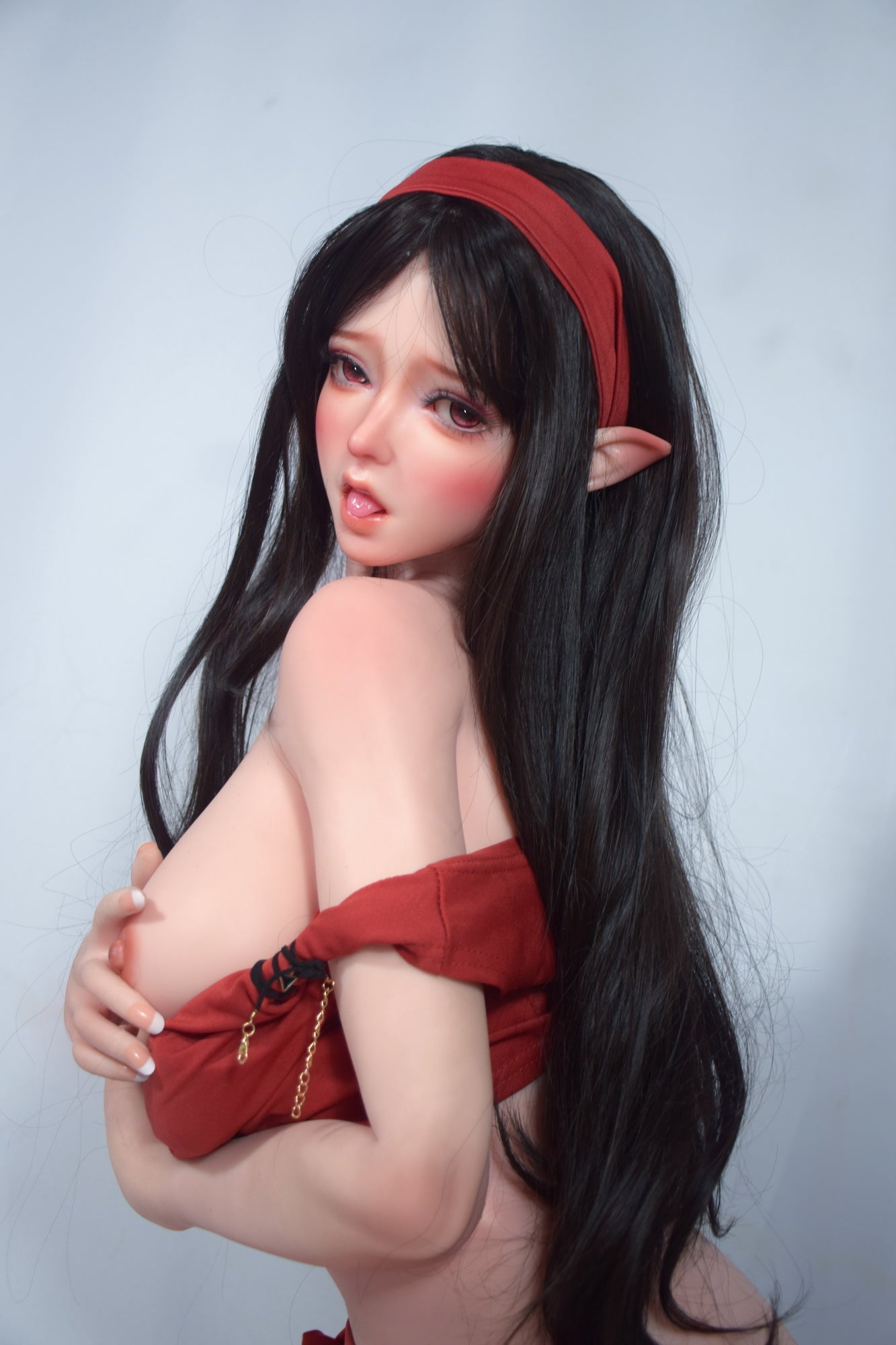 ElsaBabe 150cm Big Breasts Platinum Silicone Sex Doll Anime Figure Body Real Solid Erotic Toy With Metal Skeleton, Sakuma Hanasaki